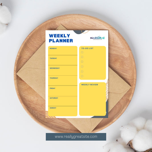 Minimalist Weekly Planner | Printable A4 PDF | To-Do List & Weekly Review