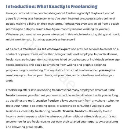 Freelancer Launch Guide: Step-by-Step Startup eBook (PDF Download)