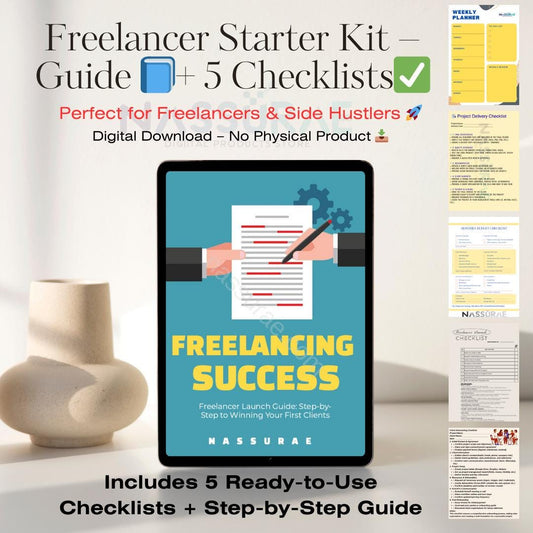 Freelancer Starter Kit | Digital Guide + 5 Checklists (PDF Download)